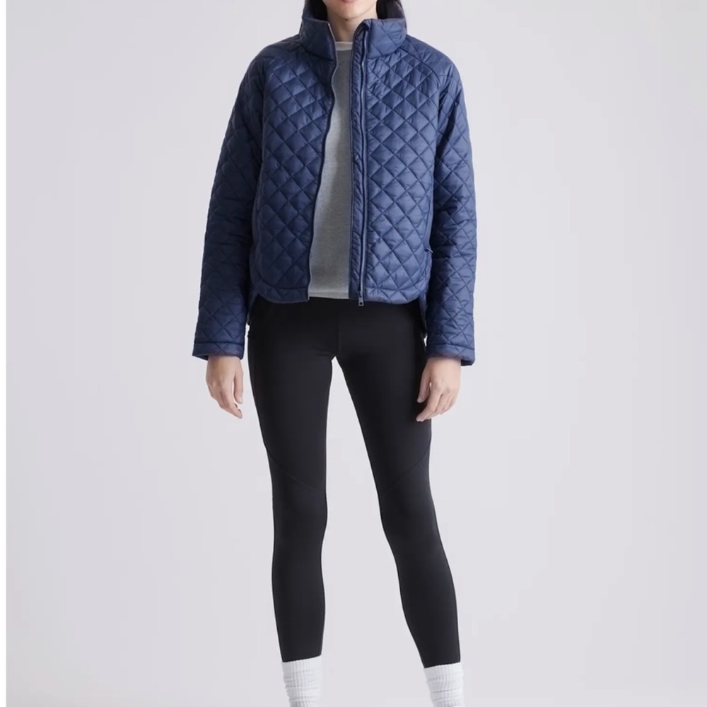 Quince featherless quilted puffer jacket in Black, XS